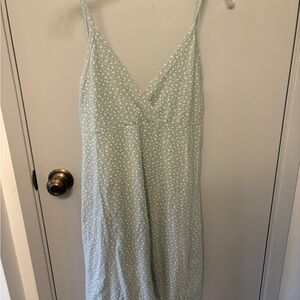 Brandy Melville Light Green Floral Dress